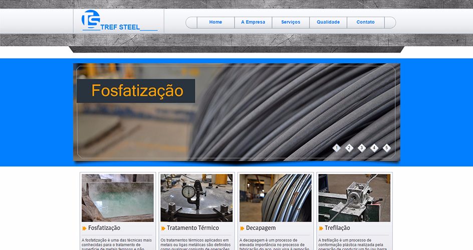 TrefSteel Fosfatização e Decapagem - Agencia Dub Criação e Desenvolvimento de Sites Zona Leste São Paulo