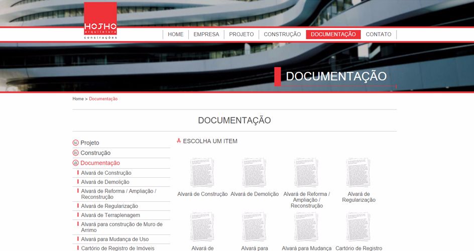 Hojho Escritório de Arquitetura - Agencia Dub Criação e Desenvolvimento de Sites Zona Leste São Paulo